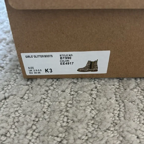 Crewcuts girls glitter boots - size 3 - Picture 2 of 3